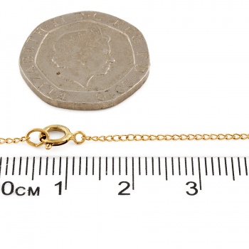 9ct gold 3.8g 18 inch Cross Pendant with chain